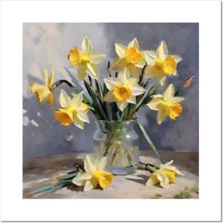 Easter Daffodils Study Posters and Art